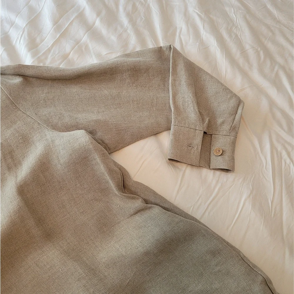 Extra Large pure long linen shirt, never worn - Picture 5 of 5
